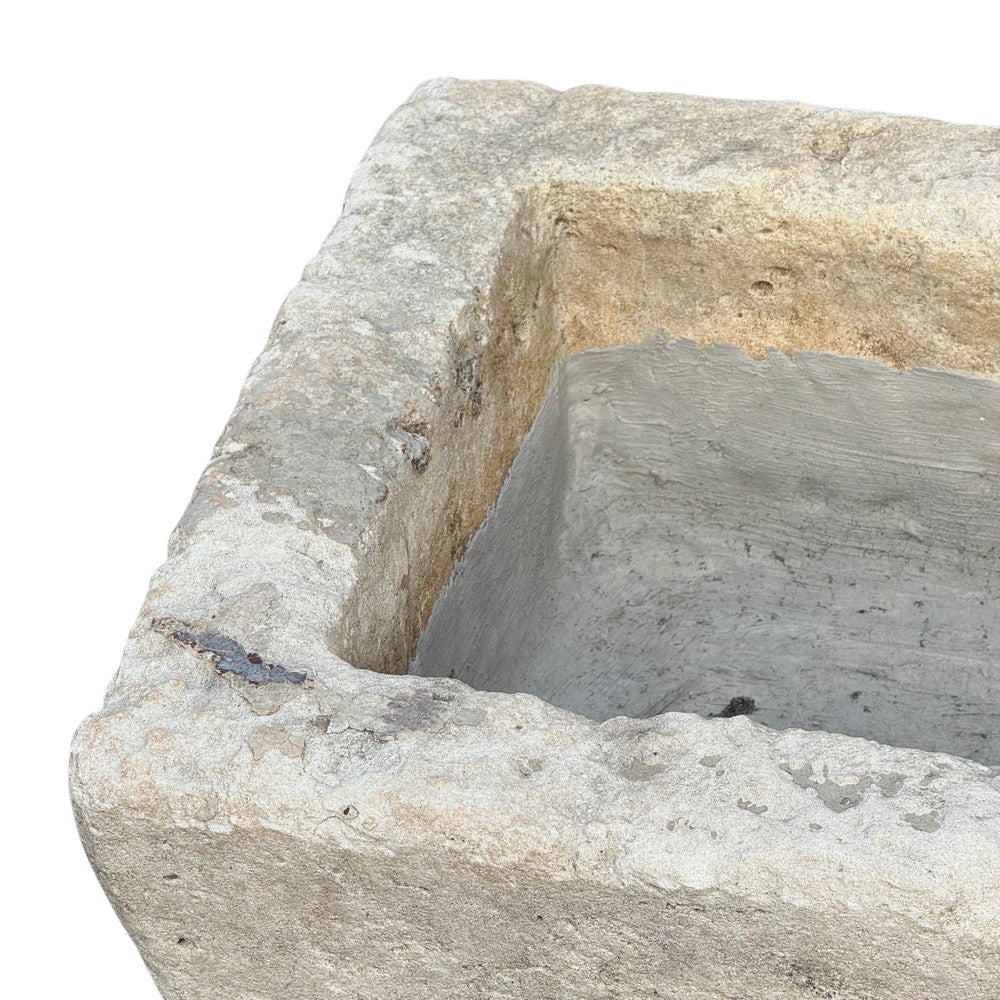 Antique Indonesian Limestone Planter - Berbere Imports