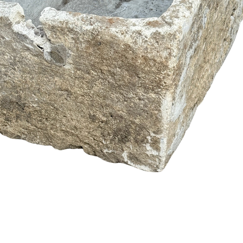 Antique Indonesian Limestone Planter - Berbere Imports