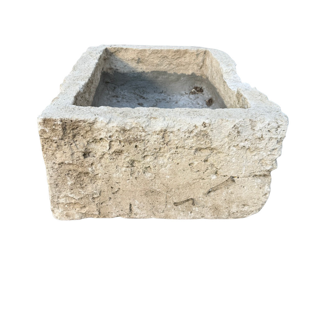 Antique Indonesian Limestone Planter  - Berbere Imports