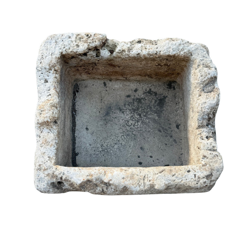 Antique Indonesian Limestone Planter  - Berbere Imports