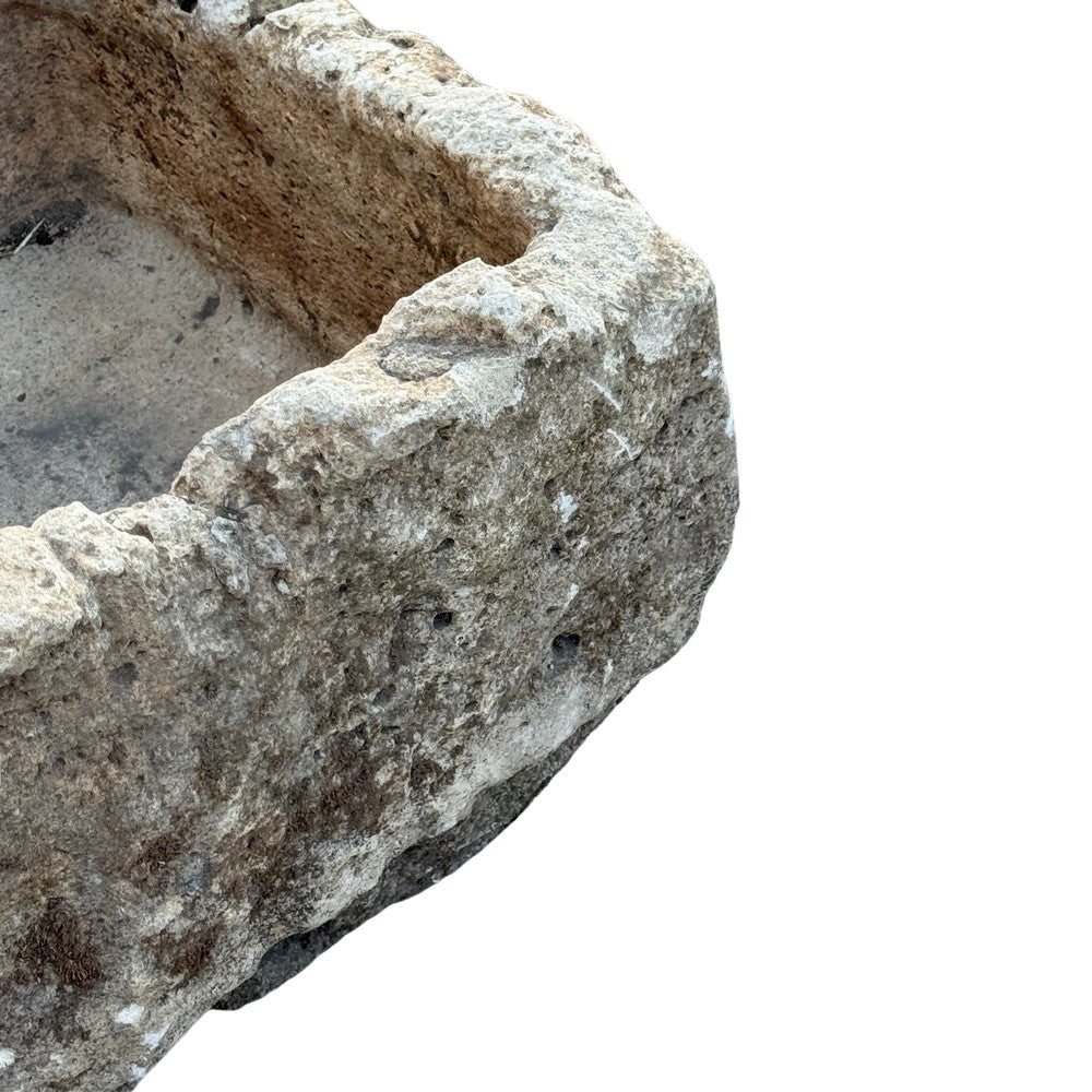 Antique Indonesian Limestone Planter  - Berbere Imports