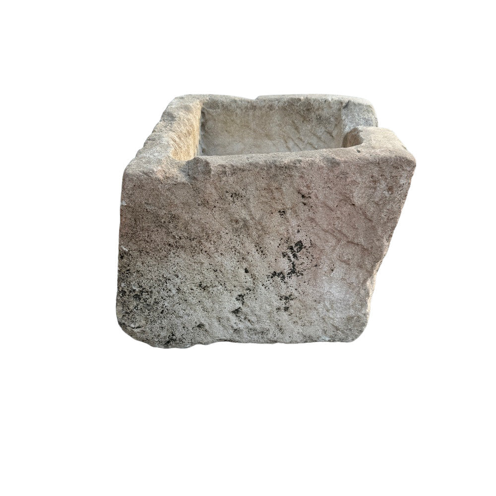 Antique Indonesian Limestone Planter  - Berbere Imports
