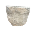 Antique Indonesian Round Limestone Trough - Berbere Imports