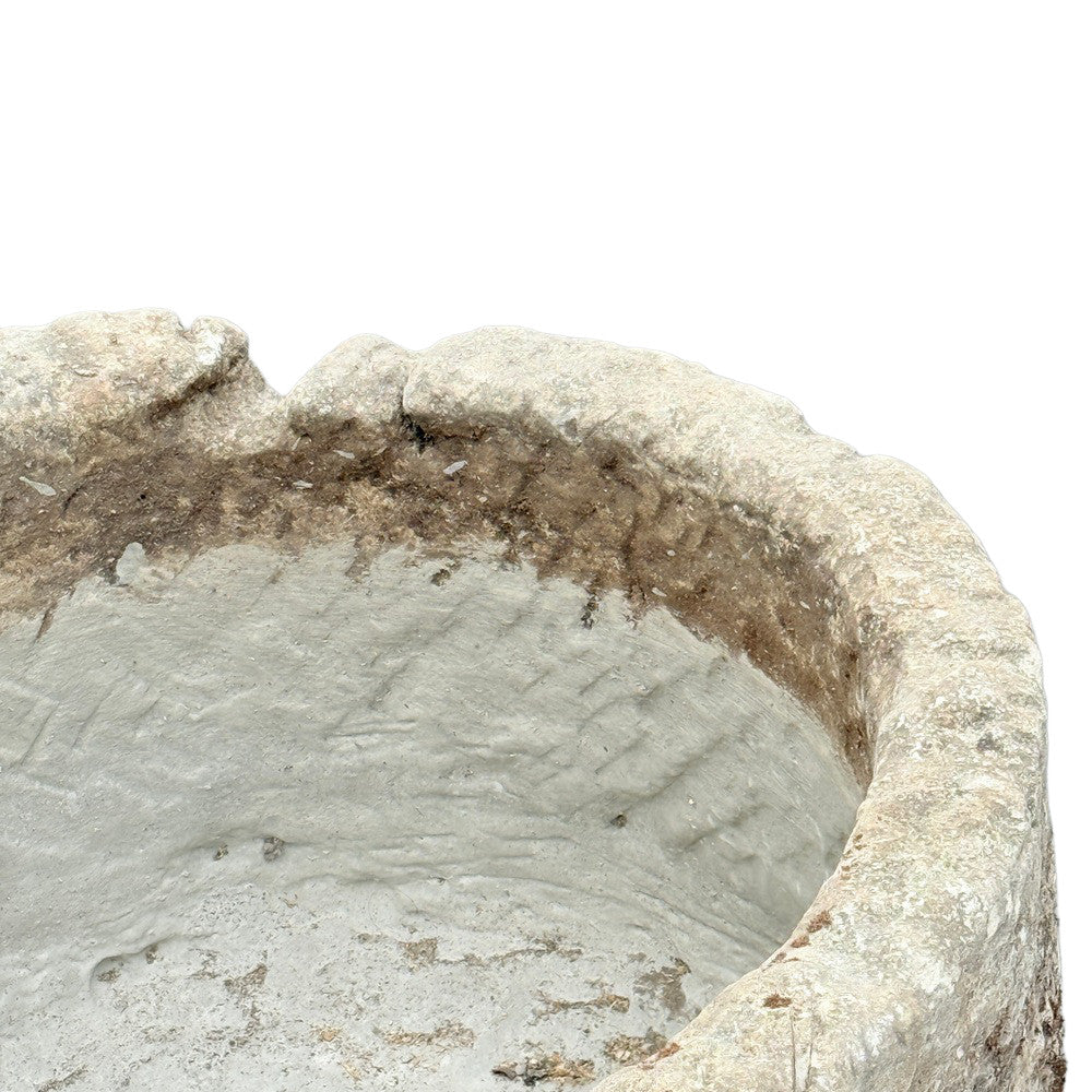 Antique Indonesian Round Limestone Trough - Berbere Imports