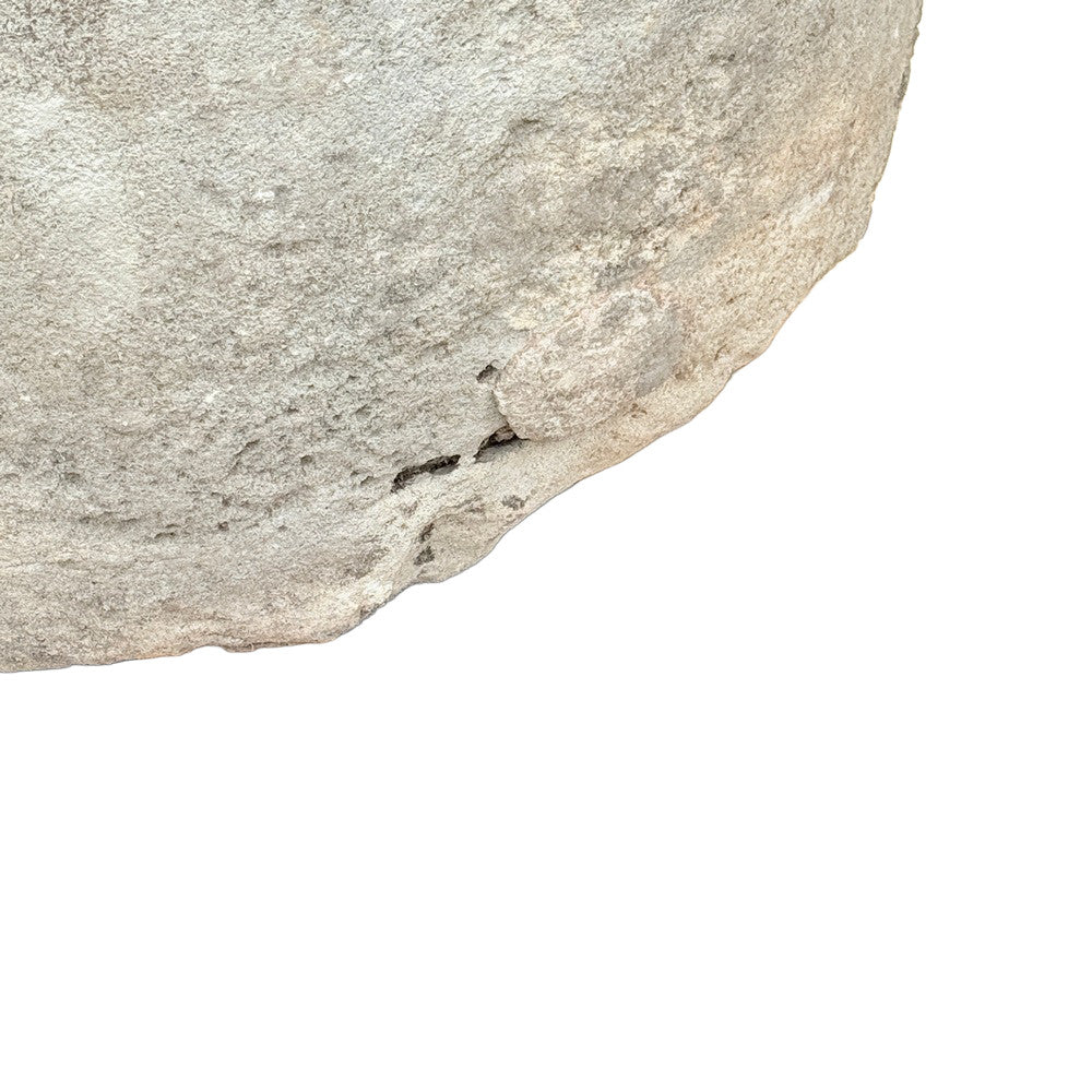 Antique Indonesian Round Limestone Trough - Berbere Imports