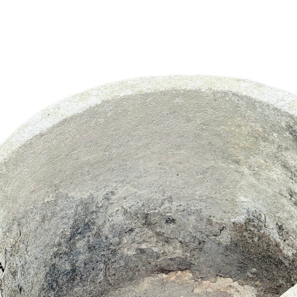 Antique Indonesian Round Limestone Trough - Berbere Imports