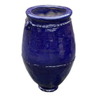 Tangier Blue Glazed Planter - Large - Berbere Imports