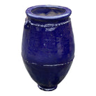 Tangier Blue Glazed Planter - Large - Berbere Imports