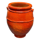 Tangier Orange Glazed Planter - Medium - Berbere Imports