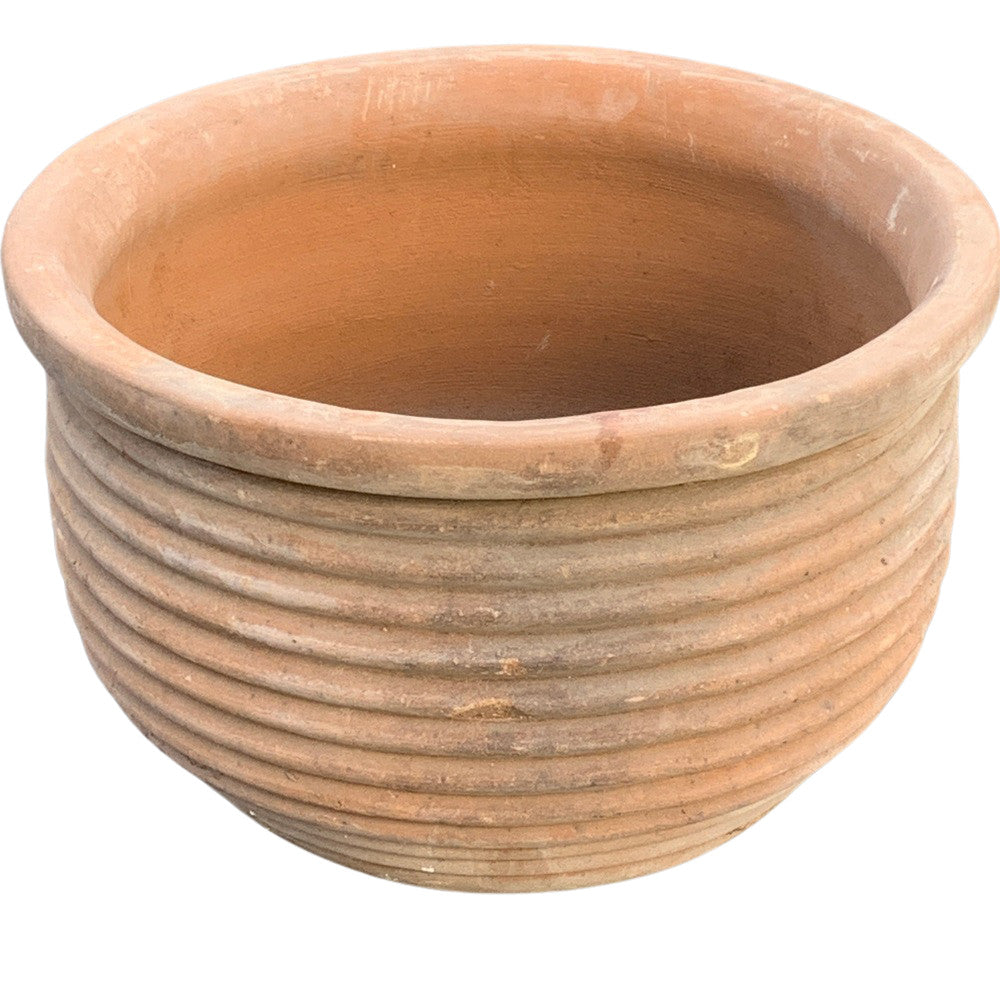 Ribbed Terracotta Planter - Berbere Imports