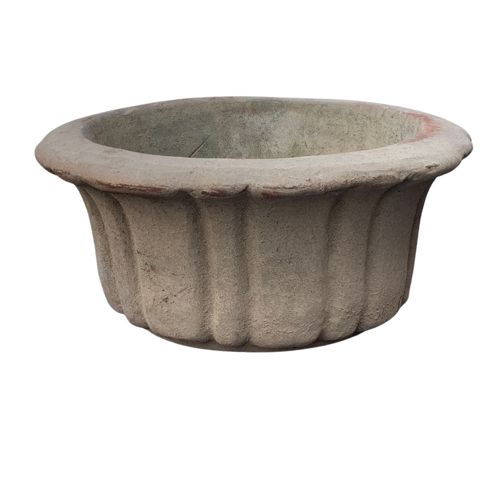 Short Scalloped Terracotta Planter - Berbere Imports