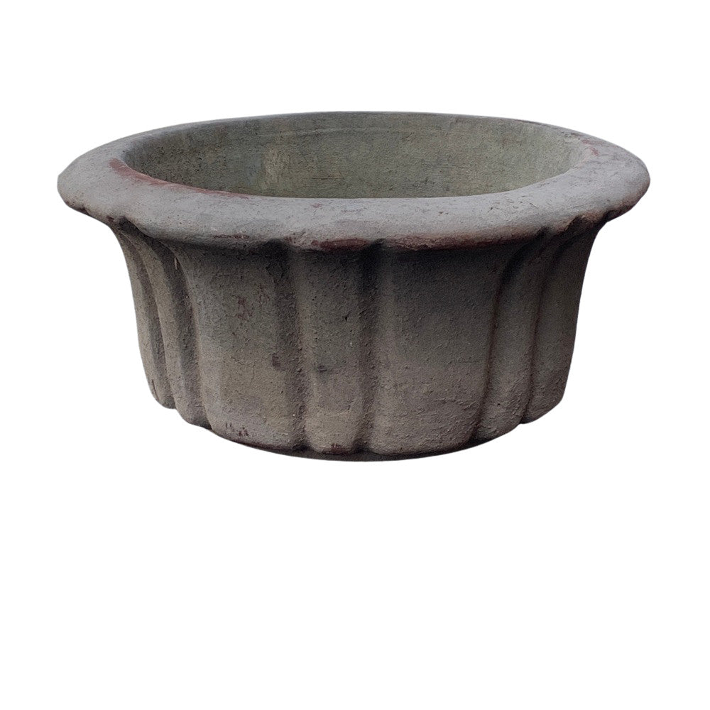 Short Scalloped Terracotta Planter - Berbere Imports