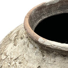 Vintage Terracotta Planter With Limestone Finish - Berbere Imports