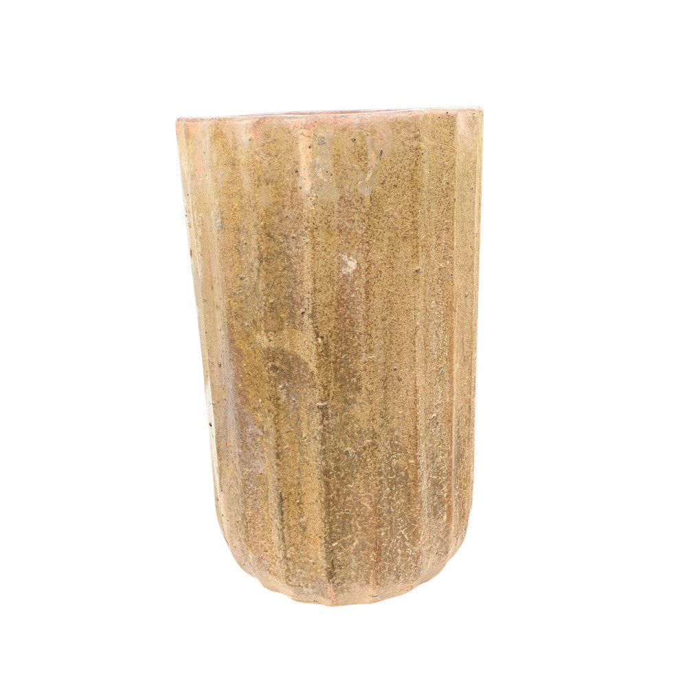 Ribbed Terracotta Planter - Berbere Imports