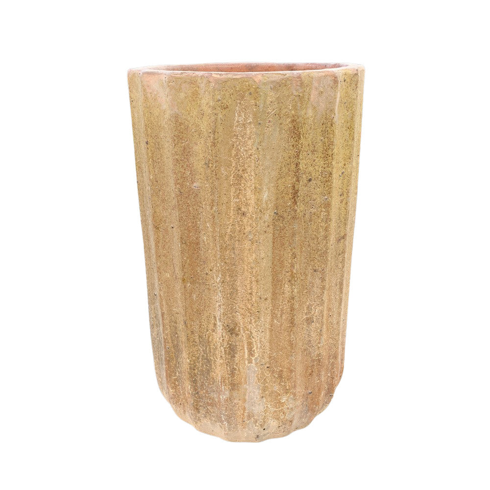 Ribbed Terracotta Planter - Berbere Imports