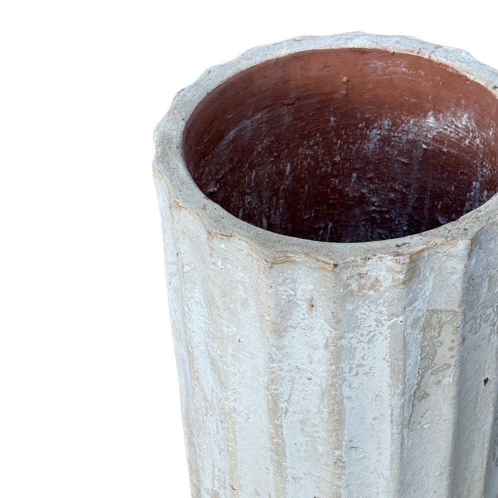 Ribbed Terracotta Planter - Berbere Imports