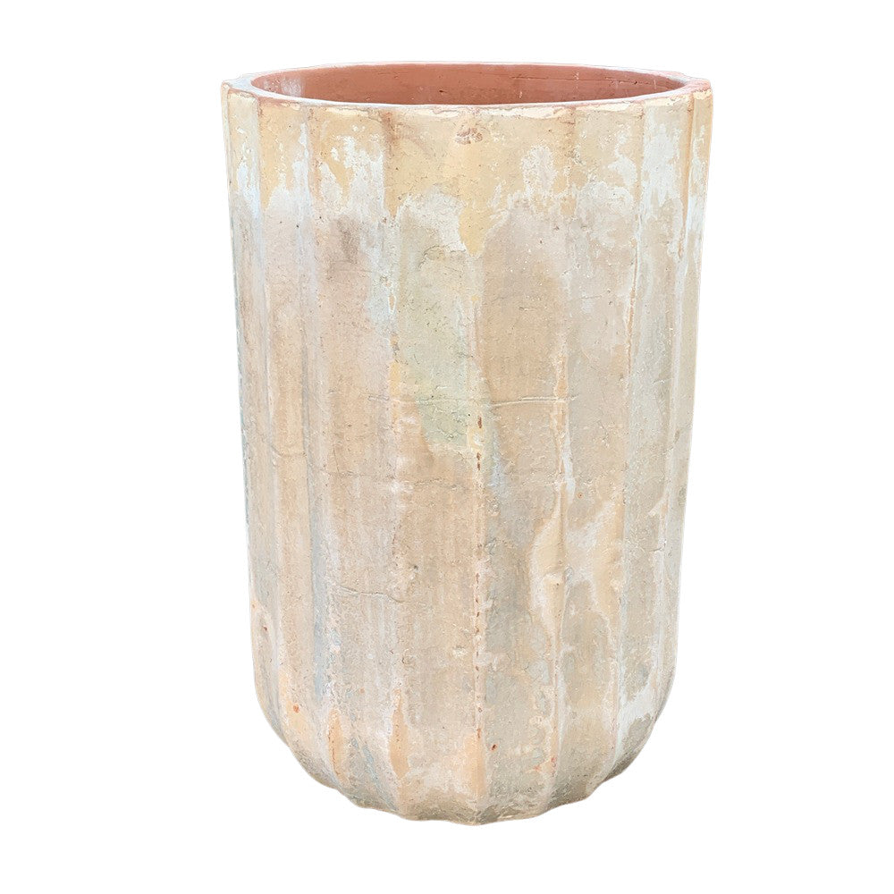 Ribbed Terracotta Planter - Berbere Imports