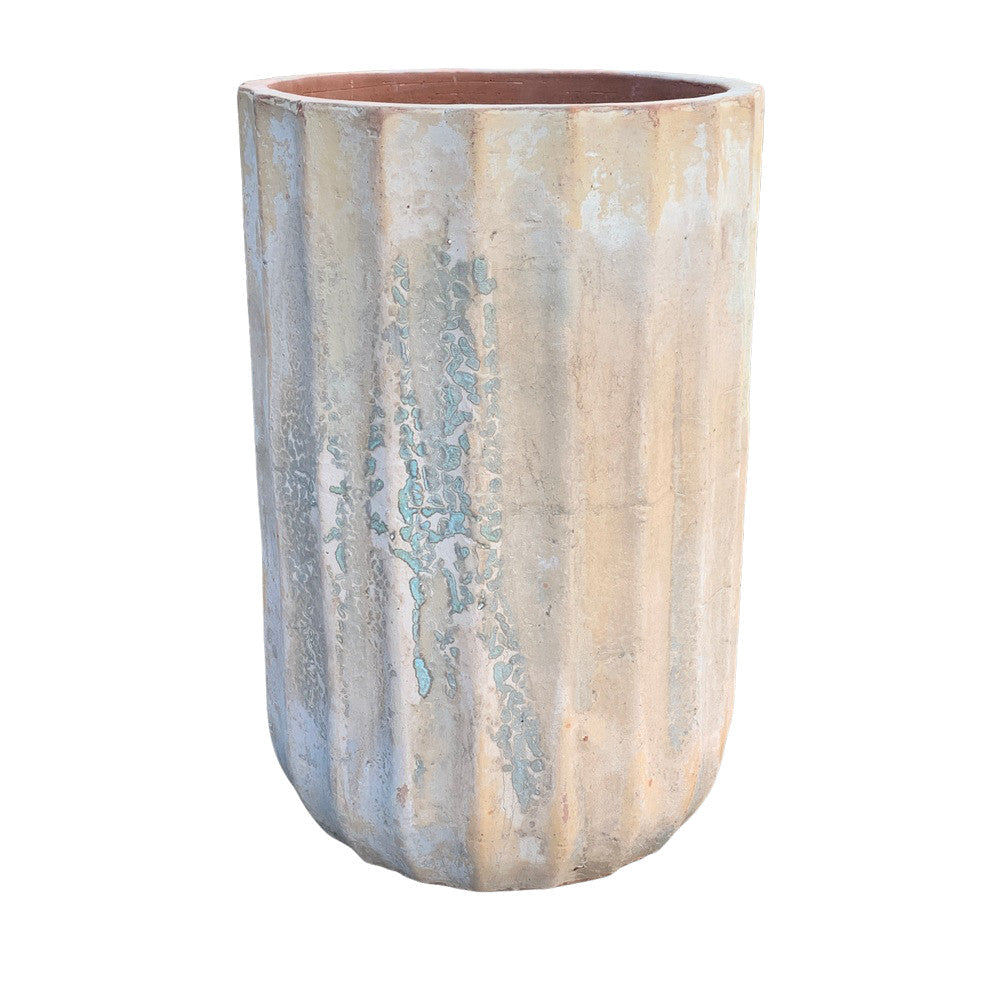 Ribbed Terracotta Planter - Berbere Imports