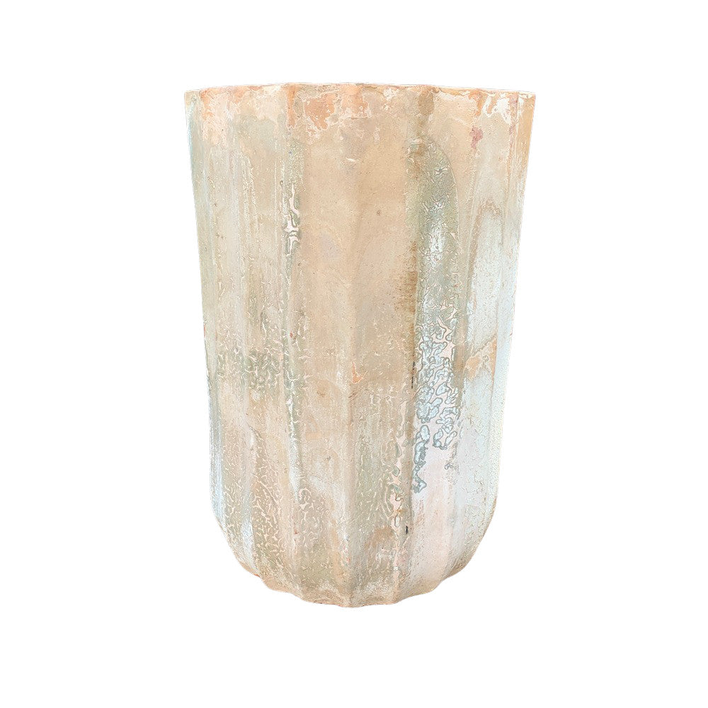 Ribbed Terracotta Planter - Berbere Imports