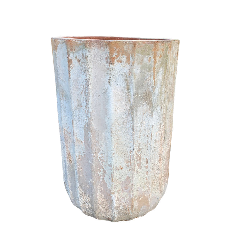 Ribbed Terracotta Planter - Berbere Imports