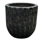 Black Ribbed Planter - Berbere Imports