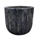 Black Ribbed Planter - Berbere Imports