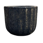 Black Ribbed Planter - Berbere Imports