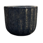 Black Ribbed Planter - Berbere Imports