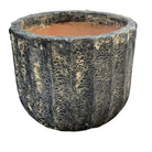 Black Ribbed Planter - Berbere Imports