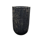 Black Ribbed Planter - Berbere Imports