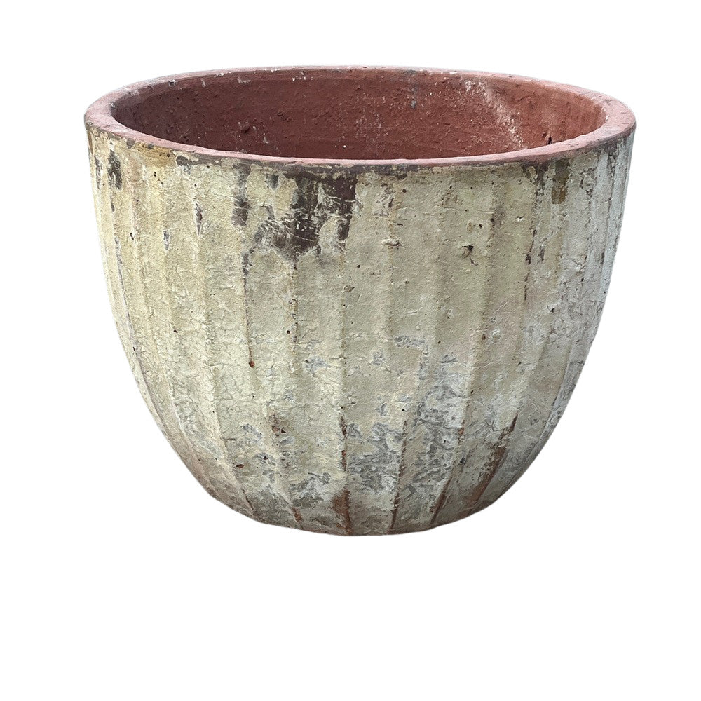 Vietnamese Low Ribbed Planter - Small - Berbere Imports