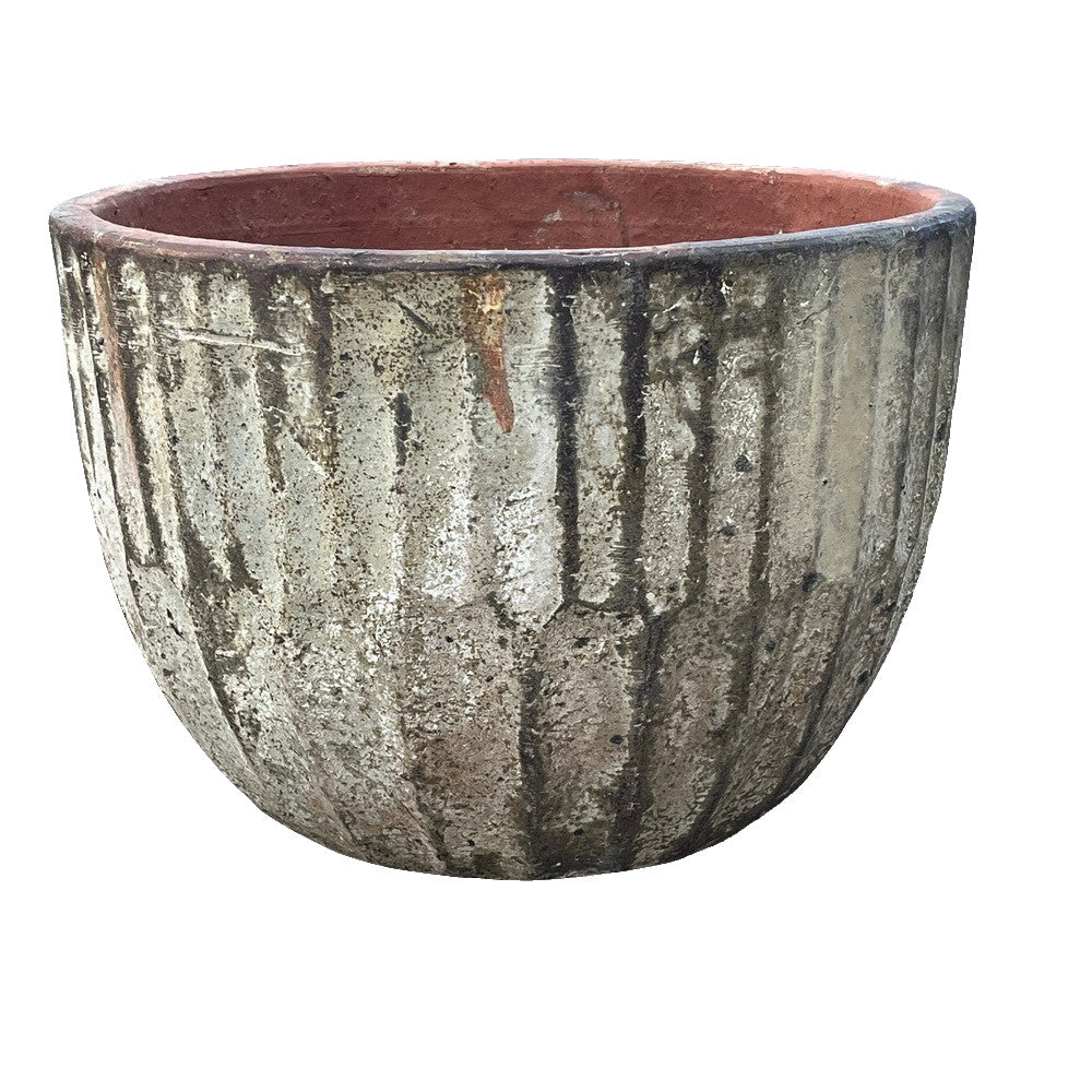 Vietnamese Low Ribbed Planter - Large - Berbere Imports