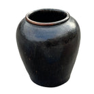 Chinese Black Glazed Terracotta Planter - Berbere Imports