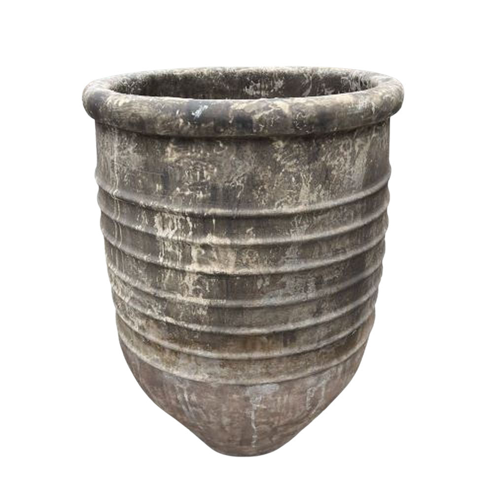 Vintage Indonesian Ribbed Planter - Berbere Imports