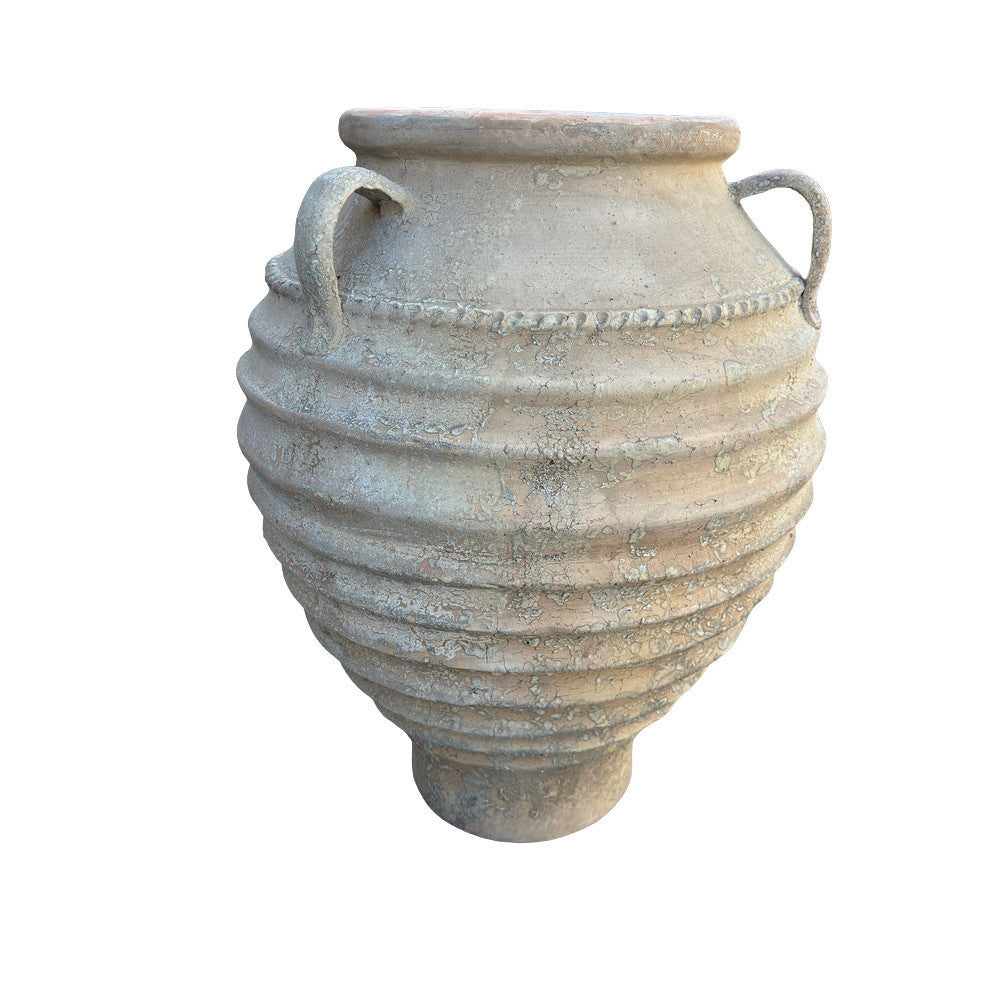 Ribbed 3-Handle Vietnamese Planter - Berbere Imports