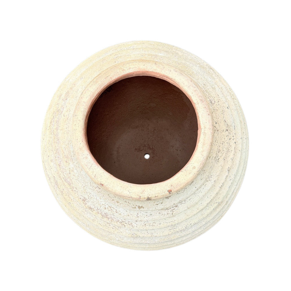 Round Vietnamese Ribbed Planter - Berbere Imports