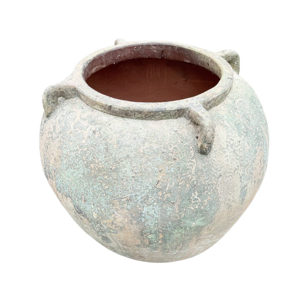 Vietnamese 4-Handle Round Planter - Berbere Imports