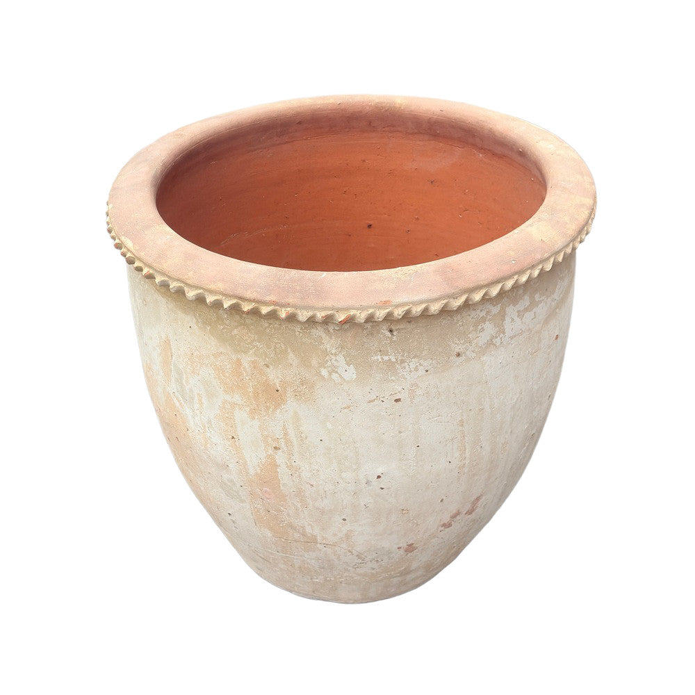 Vietnamese Planter With Top Ribbing - Berbere Imports