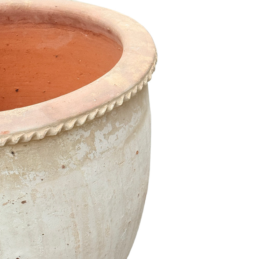Vietnamese Planter With Top Ribbing - Berbere Imports