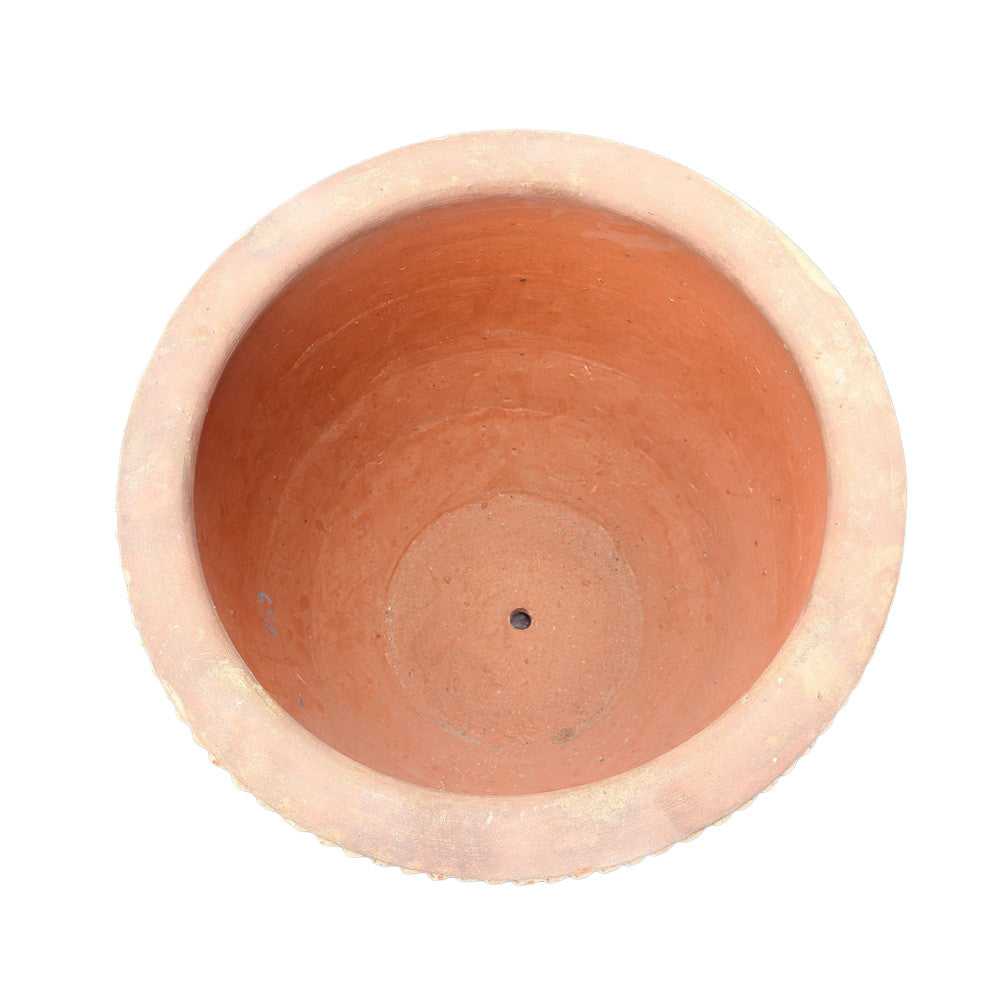 Vietnamese Planter With Top Ribbing - Berbere Imports