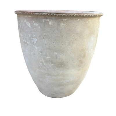 Vietnamese Planter With Top Ribbing - Berbere Imports