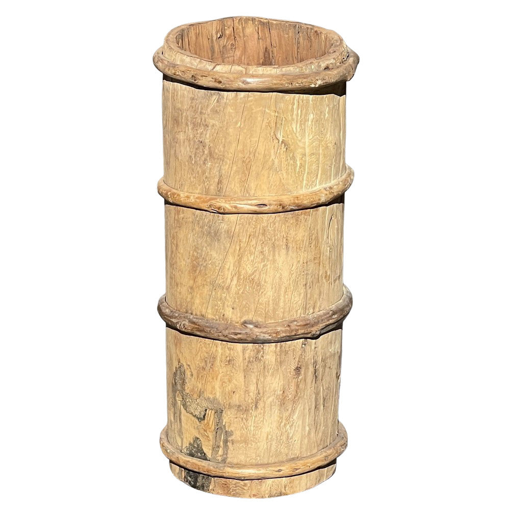 Vintage Wooden Planter - Berbere Imports