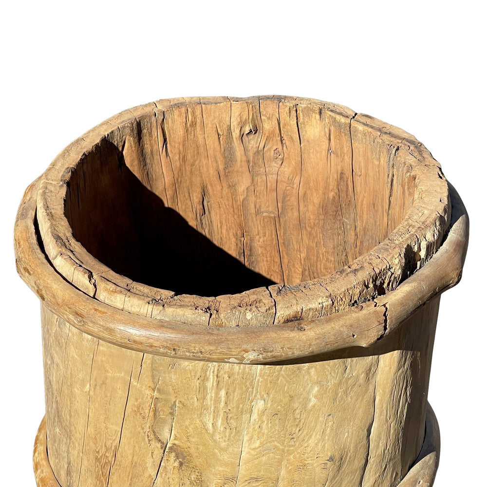 Vintage Wooden Planter - Berbere Imports