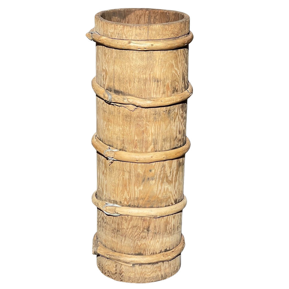 Vintage Wooden Planter - Berbere Imports