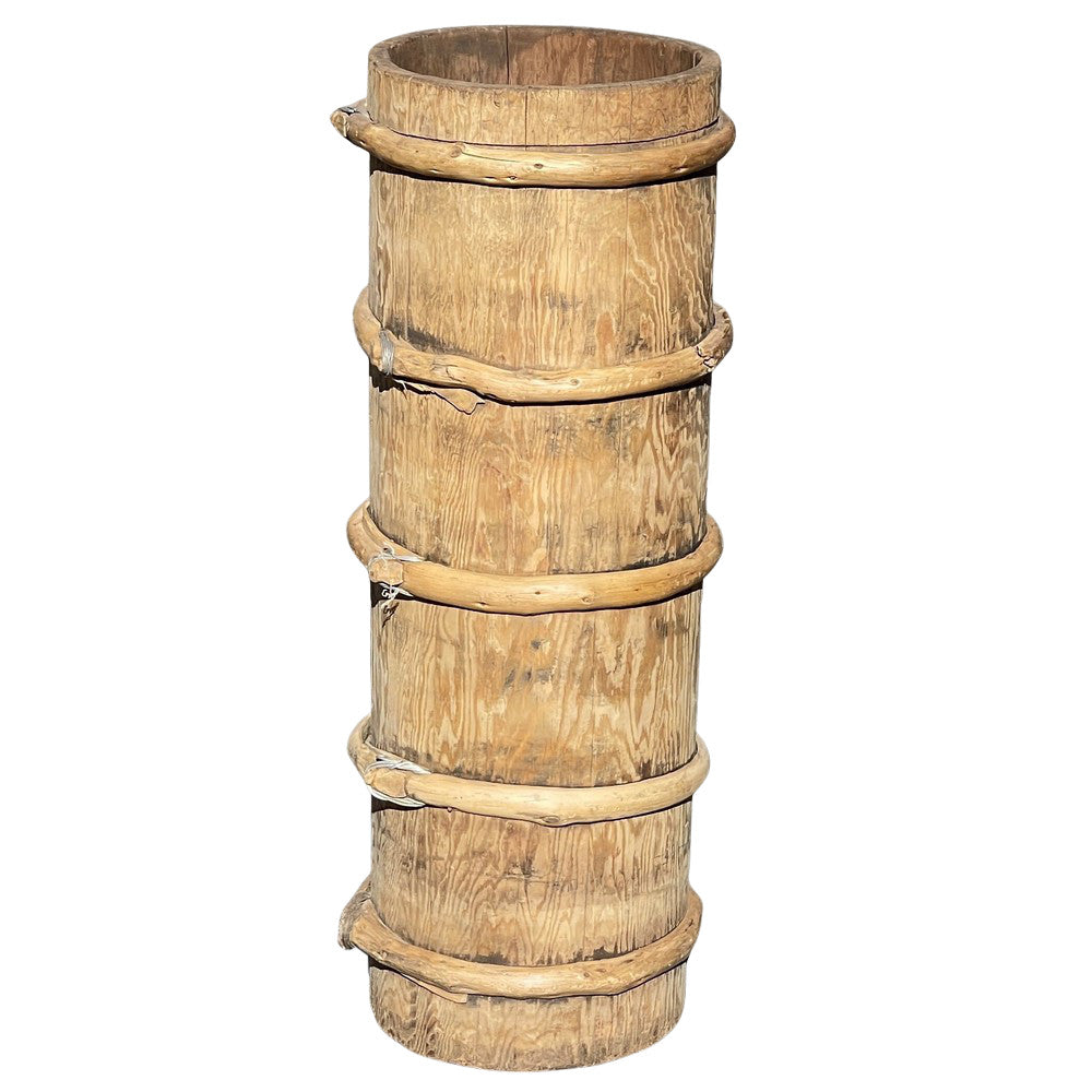 Vintage Wooden Planter - Berbere Imports
