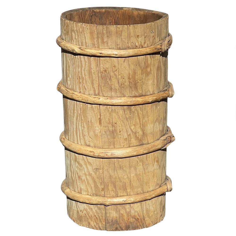 Vintage Wooden Planter - Berbere Imports
