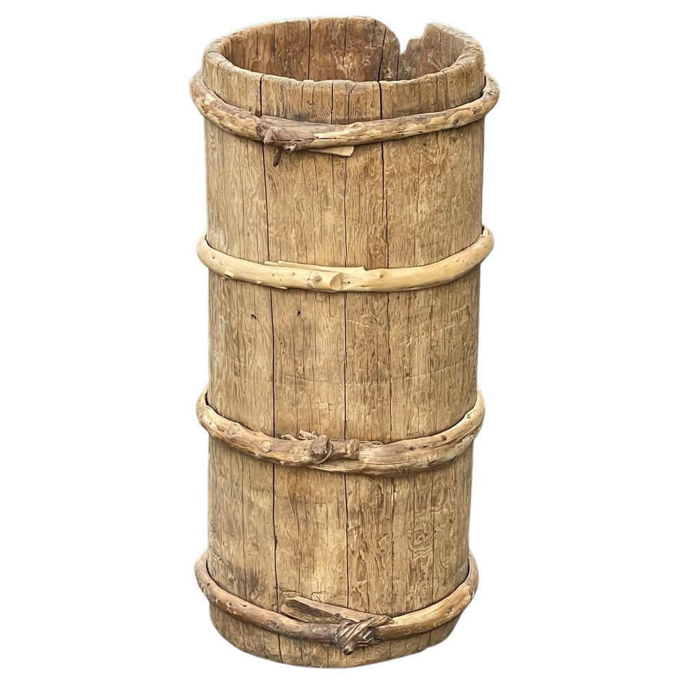 Vintage Wooden Planter - Berbere Imports