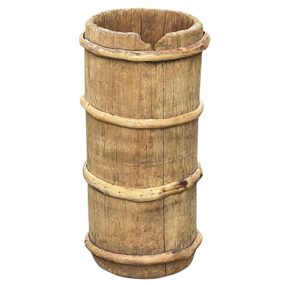 Vintage Wooden Planter - Berbere Imports