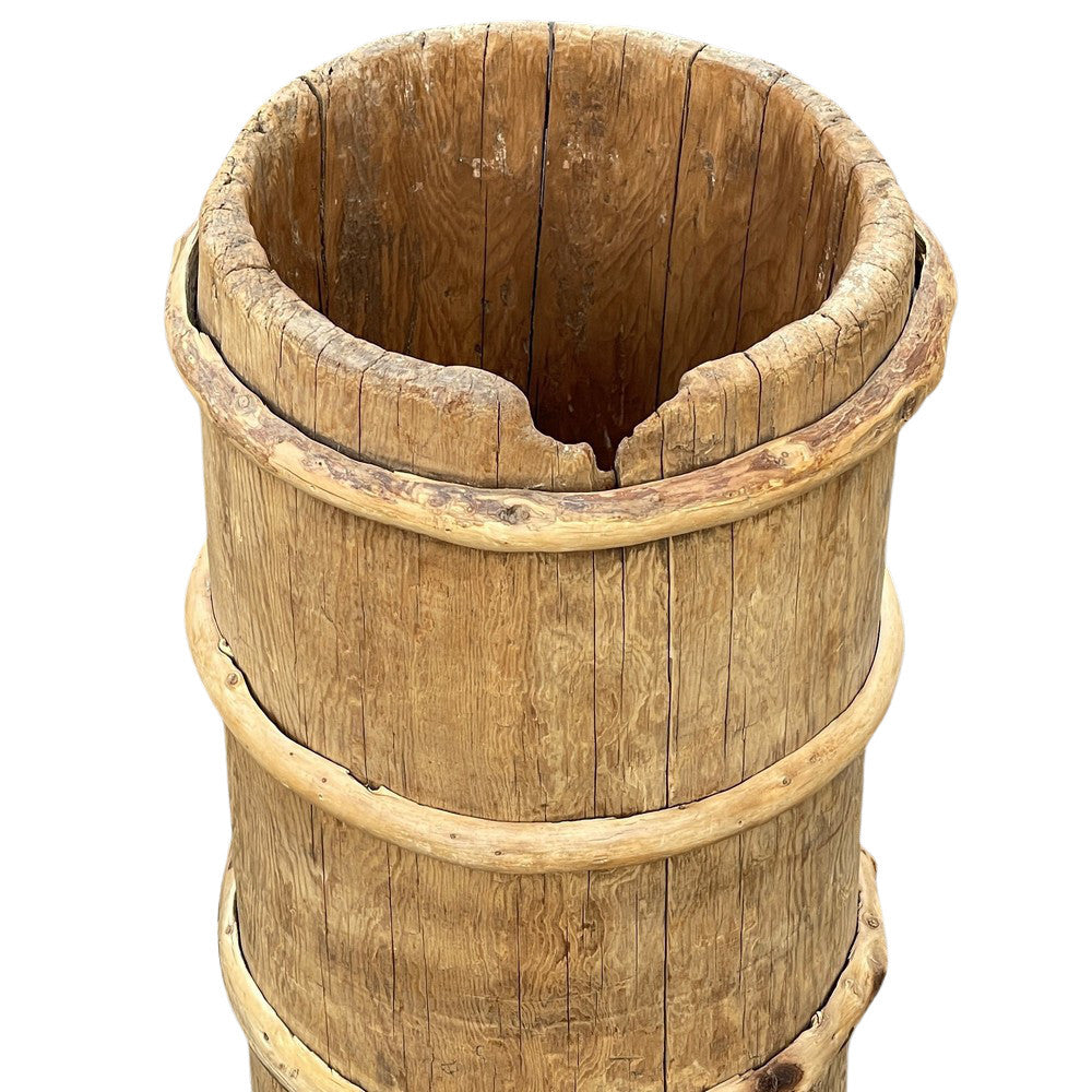 Vintage Wooden Planter - Berbere Imports