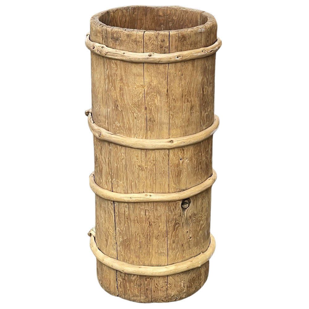 Vintage Wooden Planter - Berbere Imports